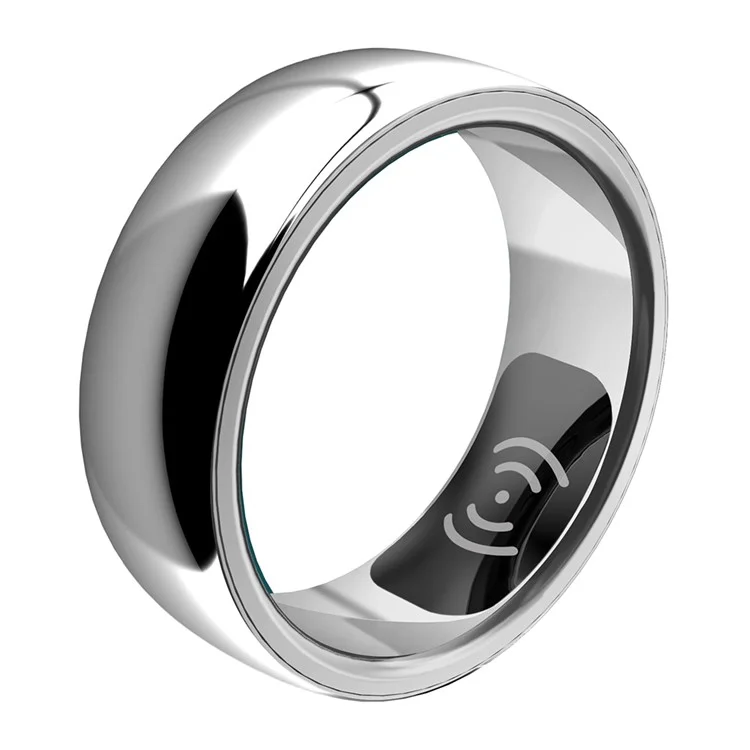 SR300 Multifunktionales Gesundheitsüberwachung Smart Ring Wasserdicht Intelligenter Fingerring Mit Ladekoffer - Silber / Größe 22