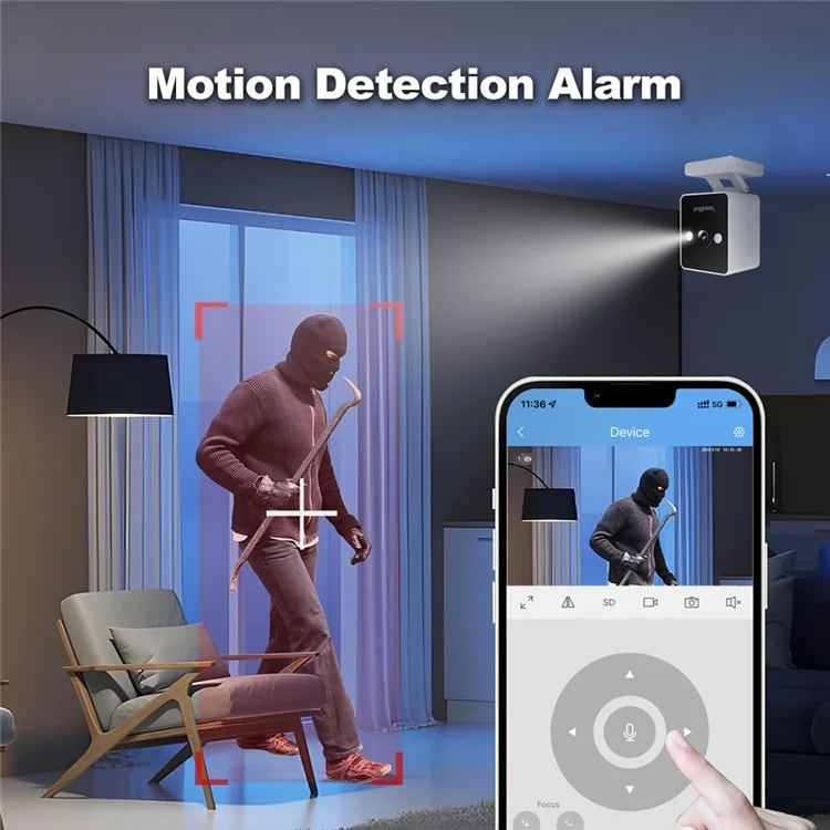 Srihome Nvs011 + Ipc057 2MP HD Surveillance WiFi CCTV Camera 8ch NVR - Plug