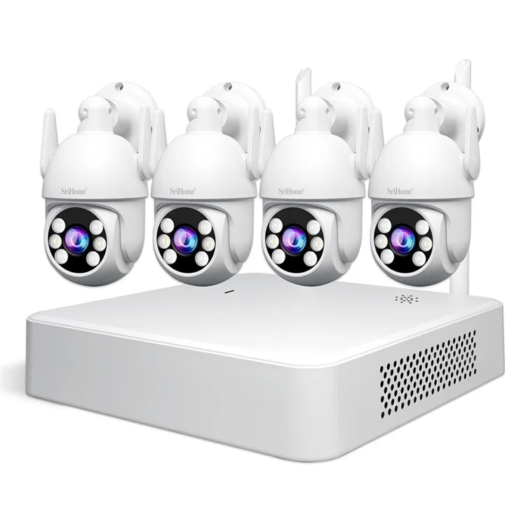 Srihome Nvs011 + Ipc059 2MP Audio Twowat Wifi Ccatv Camerie 8CH NVR Vidéo - Plug
