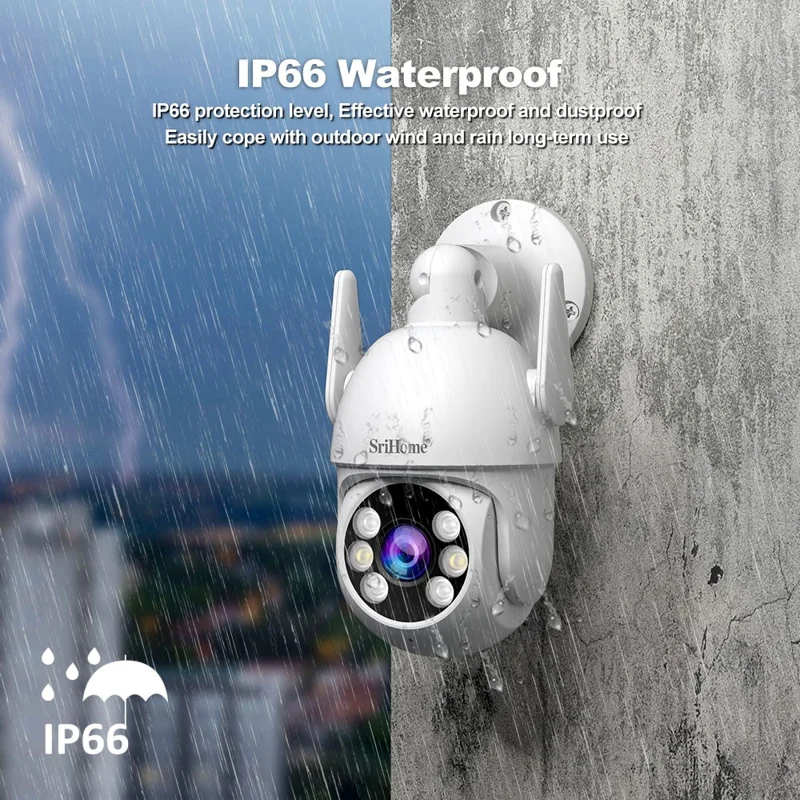 SRIHOME NVS011+IPC059 2MP Двусторонний Аудио Wi-fi CCTV Camer 8CH NVR Video Recorder - ес