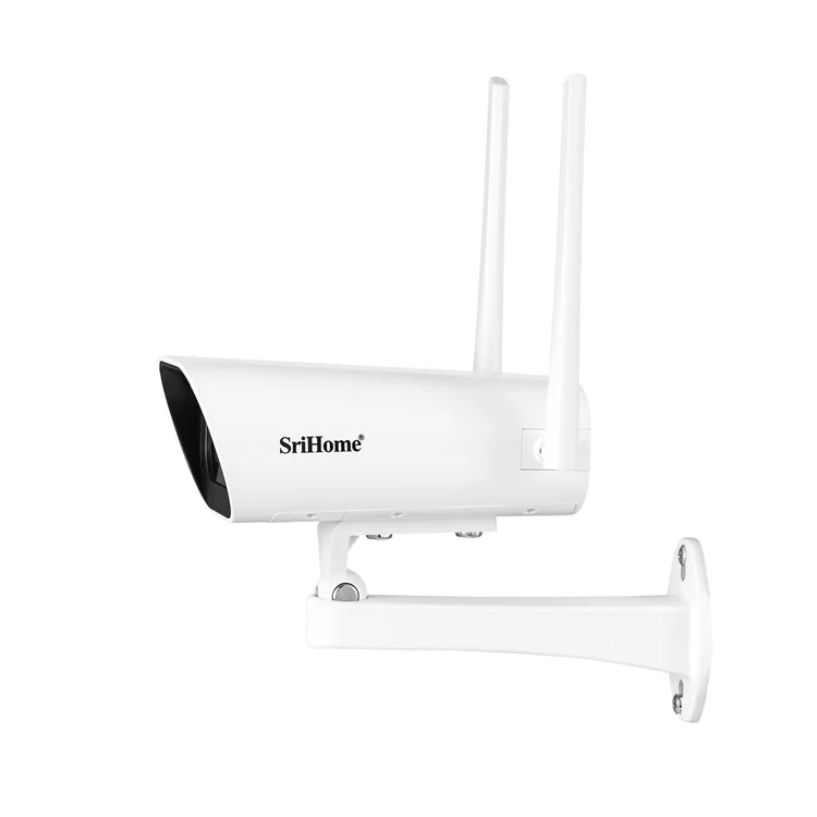 SRIHOME NVS009+IPC037 Écran LCD 10,1 pouces 5MP HD 8 canaux Surveillance WiFi CCTV Caméra Kit NVR - Prise US