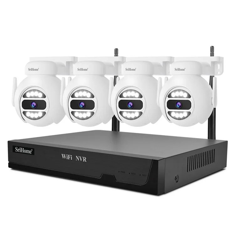 Srihome Nvs001e + Ipc047 IP66 Applicare Empherpor 5MP 8CH HD WiFi Camera NVR - Plug