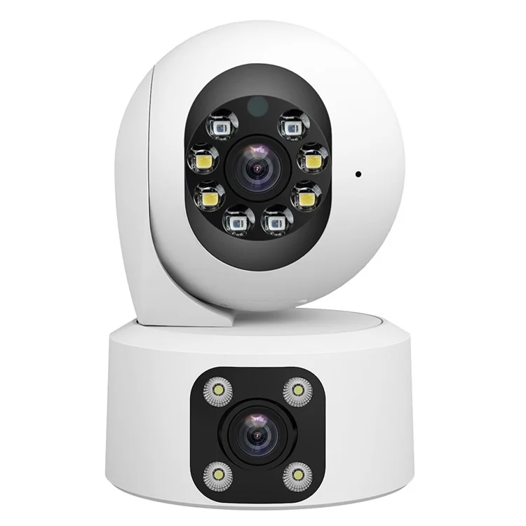 SRIHOME SH049 2MP+2MP Dual Lens Camera Two Way Audio Full Color Night Vision WiFi CCTV Camera - EU Plug
