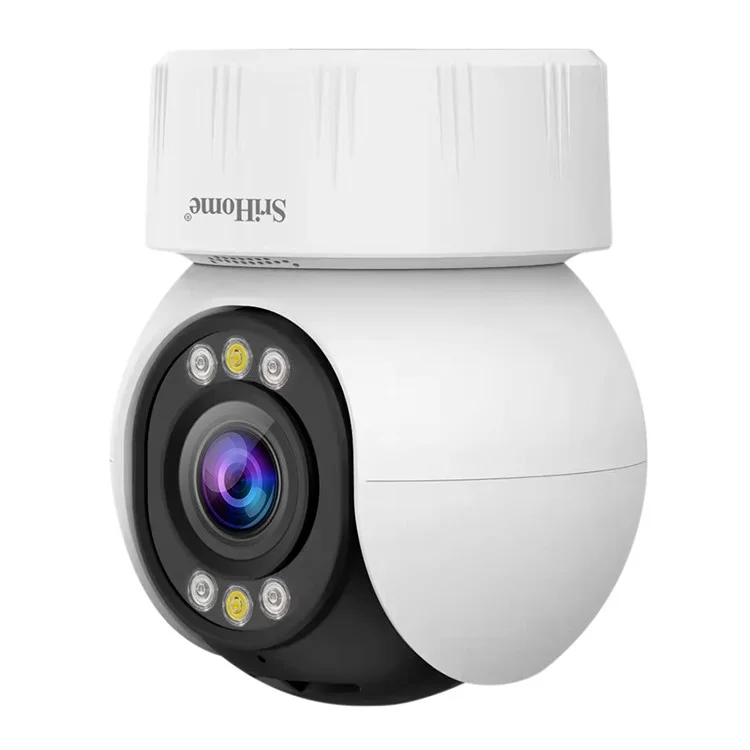 SRIHOME SH046 4MP 5X Optical Zoom PTZ Camera 2.4G / 5G WiFi H.265 Video Surveillance Camera - US Plug