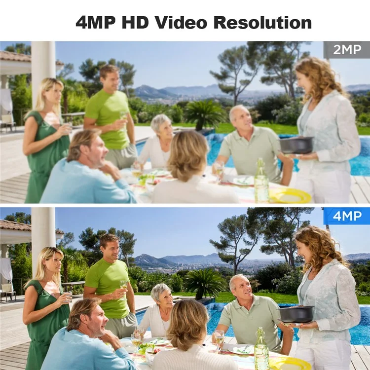 SRIHOME SH046 4MP 5X Optical Zoom PTZ Camera 2.4G / 5G WiFi H.265 Video Surveillance Camera - US Plug