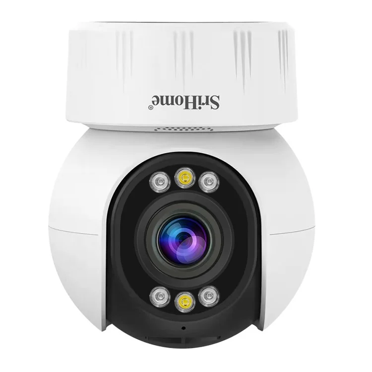 SRIHOME SH046 4MP 5X Optical Zoom PTZ Camera 2.4G / 5G WiFi H.265 Video Surveillance Camera - US Plug