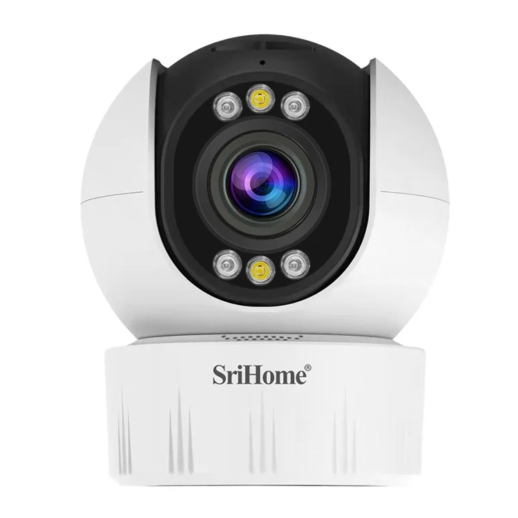 SRIHOME SH046 4MP 5X Optical Zoom PTZ Camera 2.4G / 5G WiFi H.265 Video Surveillance Camera - US Plug