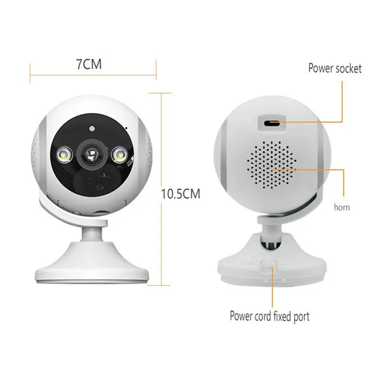 3MP Night Vision HD Camera Home Security Phone Remote Monitoring WiFi Camera