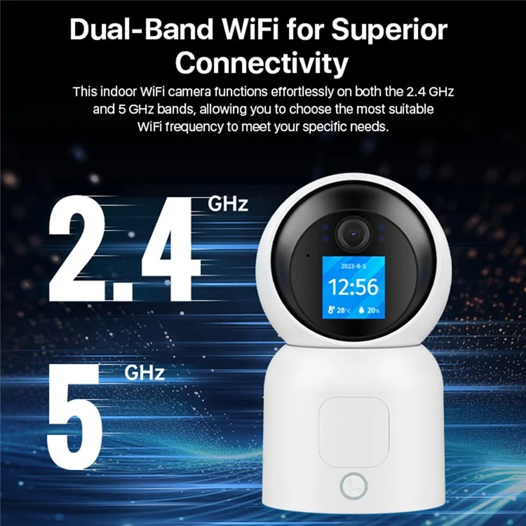 ZOSI C519M8 8MP HD Camera AI Gesture Recognition Home Security WiFi Monitoring Camera with 64G TF Card