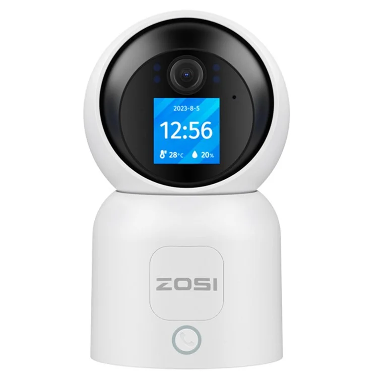 Camera di sicurezza WiFi ZOSI C5195 5MP HD con rilevamento del movimento AI, video interfono e scheda TF da 64 GB