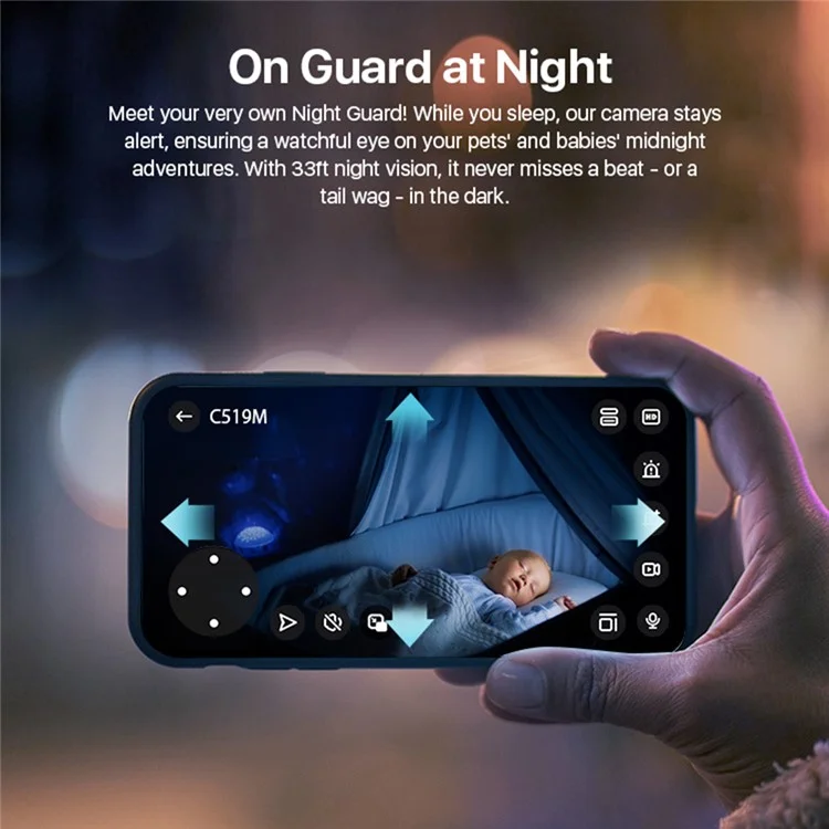 Camera HD da 4MP ZOSI C519M, rilevamento del movimento AI, videocitofono interno antifurto WiFi, scheda TF da 128G
