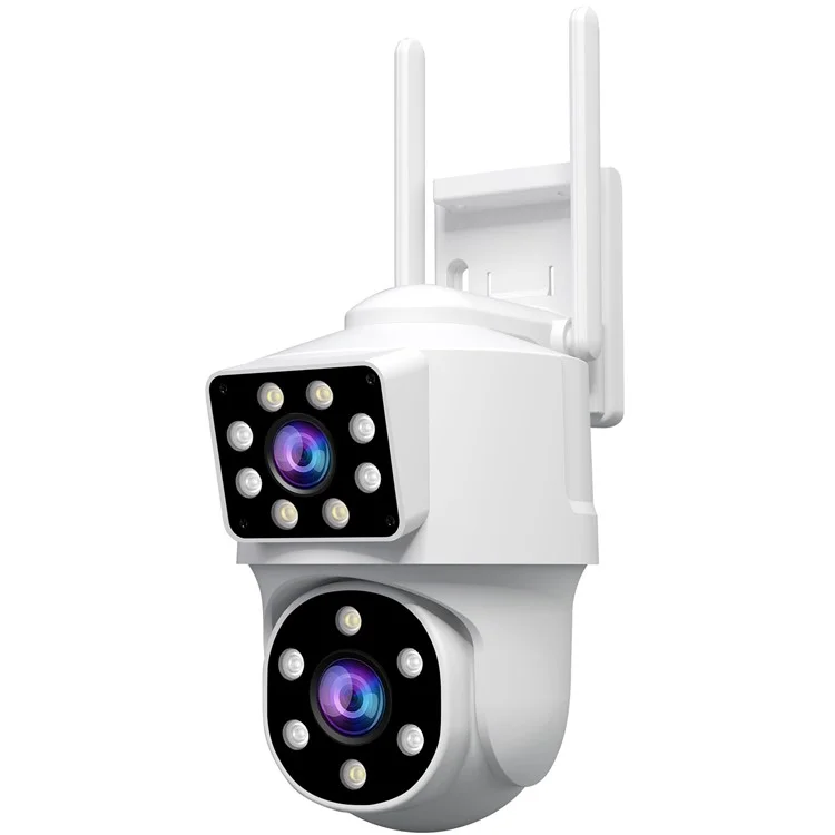 SRIHOME SH063 2MP+2MP Dual Lens HD Camera Humanoid Tracking Two-Way Audio WiFi Security Camera - US Plug