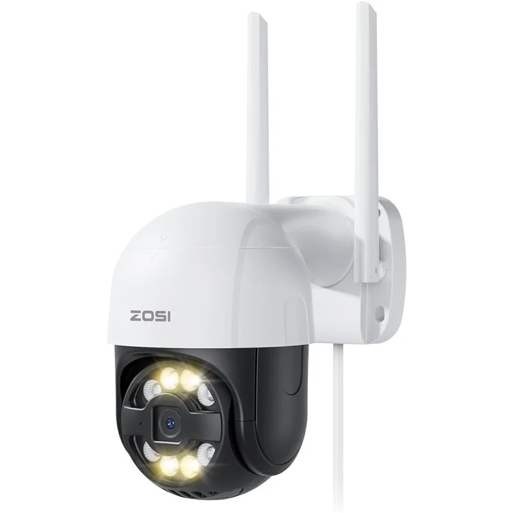 ZOSI C2893W 3MP HD Camera Humanoid Tracking Two-Way Talk APP Monitoring Outdoor Indoor Security Camera - US Plug