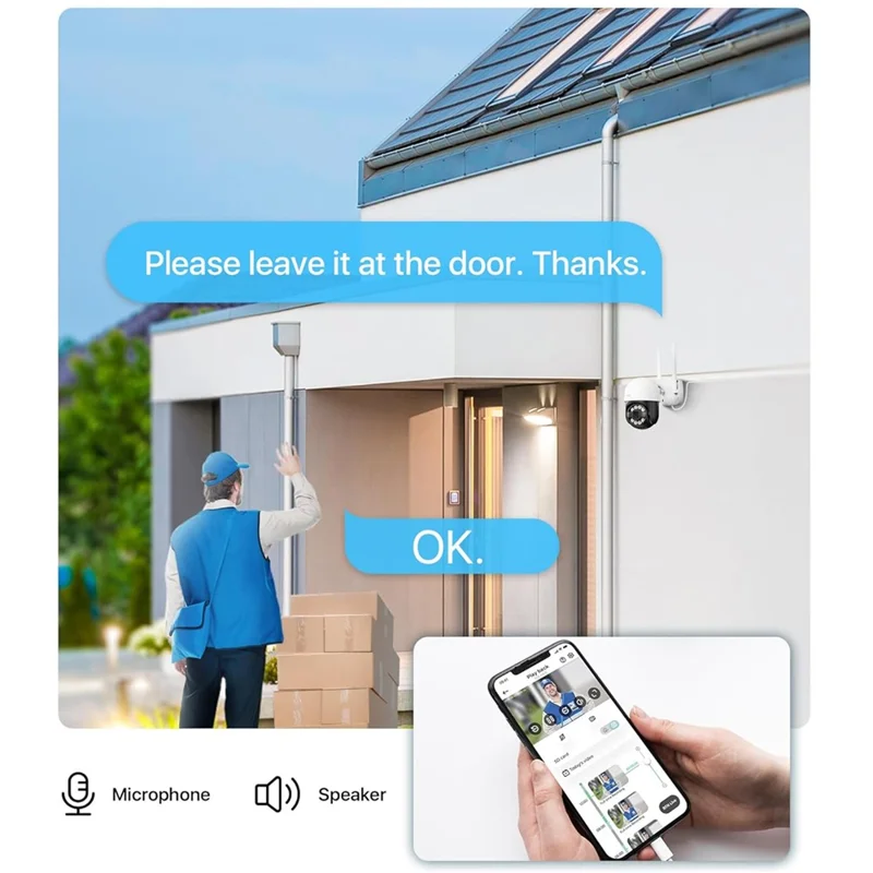 ZOSI C2892w 2MP HD Smart Networkövervakningskamera Utomhus Säkerhet Mobil Fjärrkamera - Japansk stickpropp