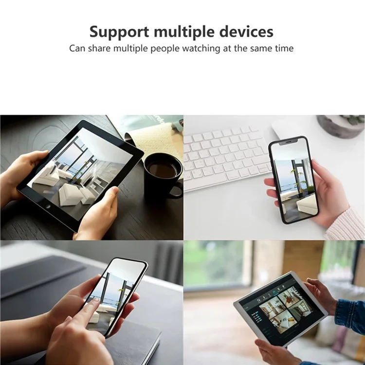 Q38 Wifi-version Outdoor HD Nachtsichtssicherheitskamera Zwei-wege-audio-multi-screen-solarkamera