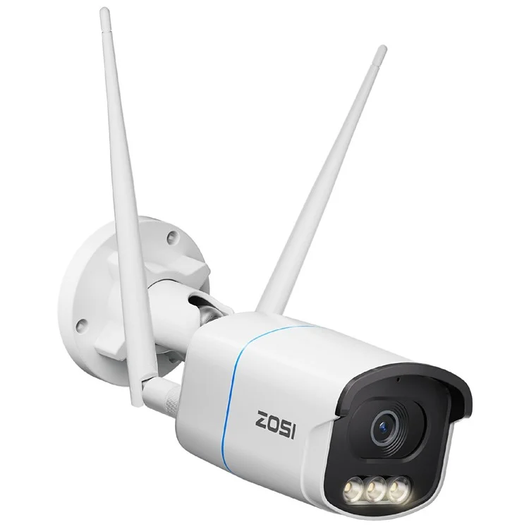 ZOSI C186A Flagship Version Security Camera Two-Way Voice 5MP HD Surveillance Monitor Camera - US Plug
