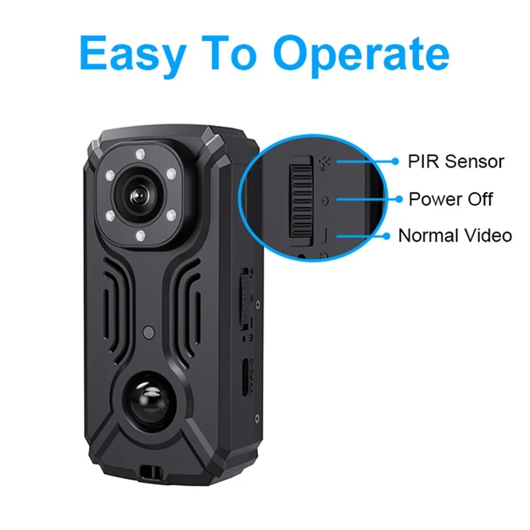 Gravador de vídeo MD37 2K Câmera esportiva de ciclismo com IR-CUT e ponto de acesso AP