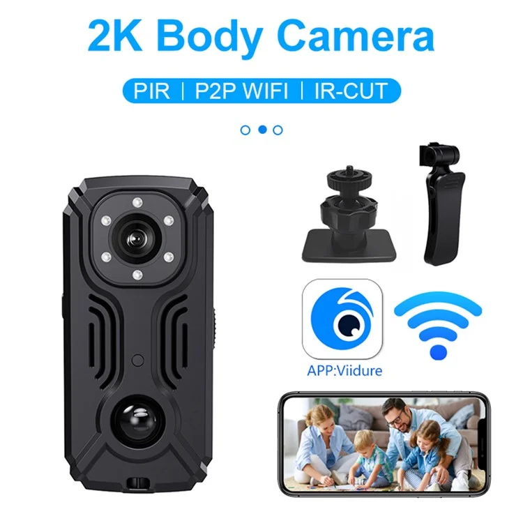 Gravador de vídeo MD37 2K Câmera esportiva de ciclismo com IR-CUT e ponto de acesso AP
