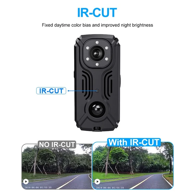 Gravador de vídeo MD37 2K Câmera esportiva de ciclismo com IR-CUT e ponto de acesso AP