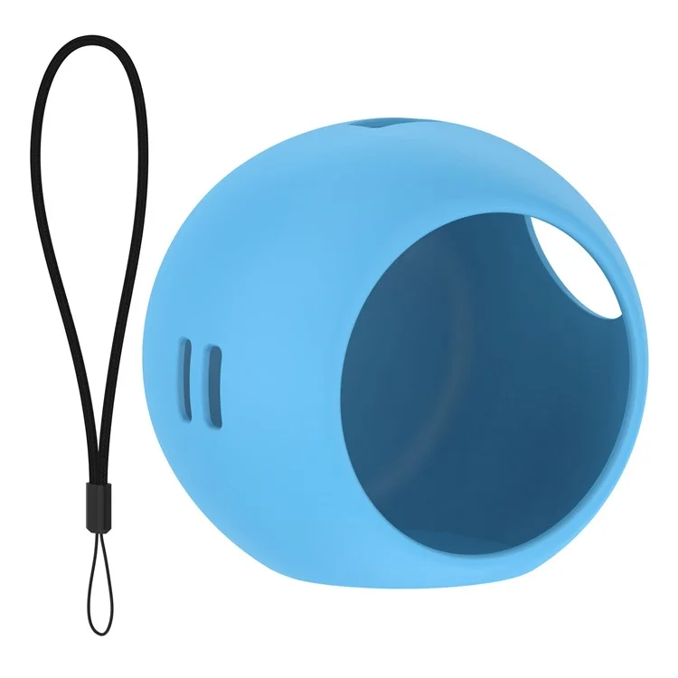 Étui en silicone pour le jouet interactif numérique Punirunes Housse de protection Revêtement souple avec sangle - Bleu bébé