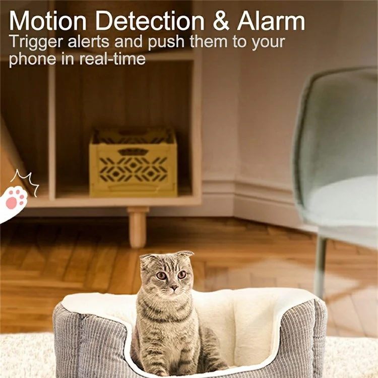 W8 Motion Detection Two Way Audio Monitor Camera 4K Ultra HD Smart Home Security Surveillance System