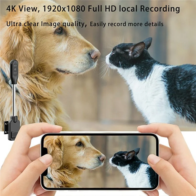 W8 Motion Detection Two Way Audio Monitor Camera 4K Ultra HD Smart Home Security Surveillance System