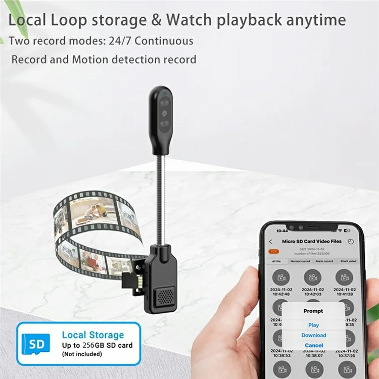 W8 Motion Detection Two Way Audio Monitor Camera 4K Ultra HD Smart Home Security Surveillance System