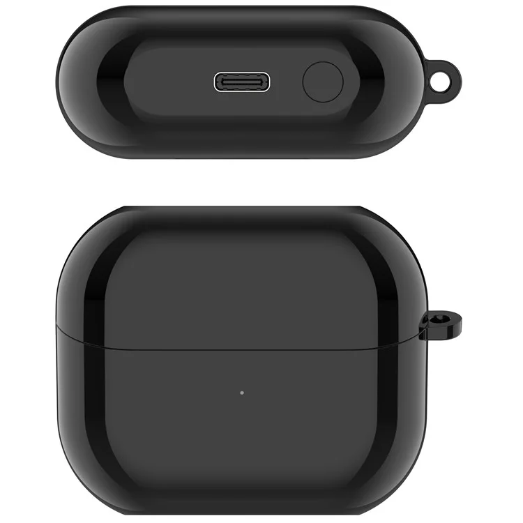 Estuche de carga para Samsung Galaxy Buds3 R530 con soporte para cable y carga inalámbrica - Negro