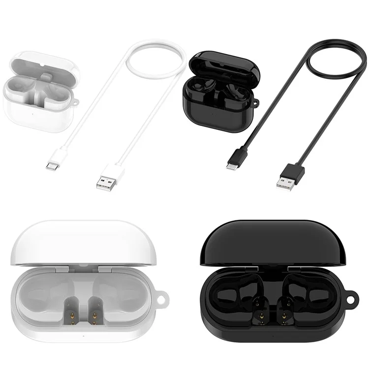 Para Samsung Galaxy Buds3 Pro R630 Estuche de carga Reemplazo Dock con Cable - Blanco