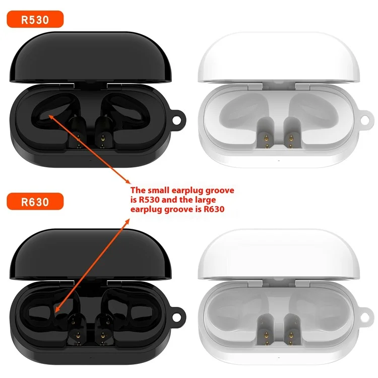 Para Samsung Galaxy Buds3 Pro R630 Estuche de carga Reemplazo Dock con Cable - Blanco