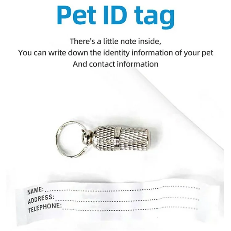 For AirTag Tracker Pet Collar Silicone Case Reflective Adjustable Nylon Cat Collar with Bell and ID Tag - Pink