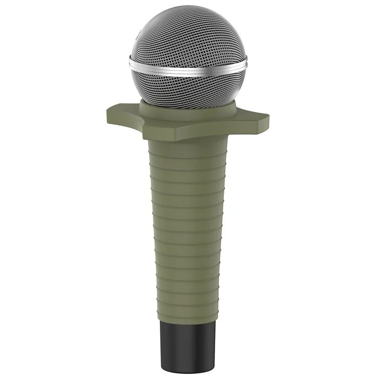 For Shure SM58-BLK / SM58 Silicone Case Microphone Protective Cover - Army Green