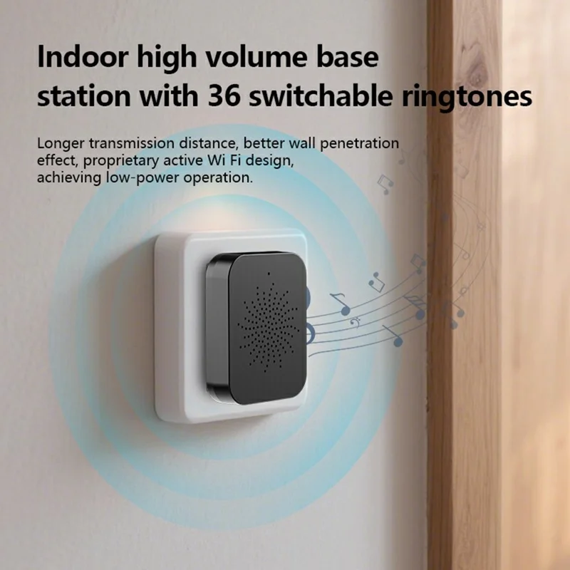 X6 Smart Video Doorbell 4.3 inch Display Wireless Intercom Infrared HD Night Vision for Home Use
