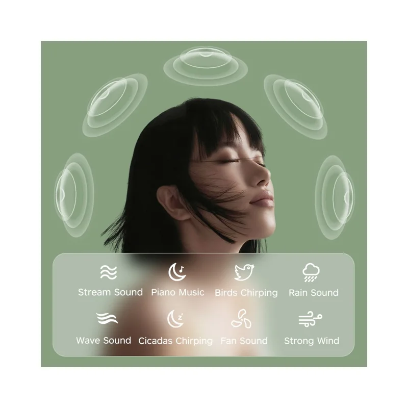 T11 White Noise Machine 8 Natural Sounds Gravity Sensor Sleep Aid Device with Timing Function