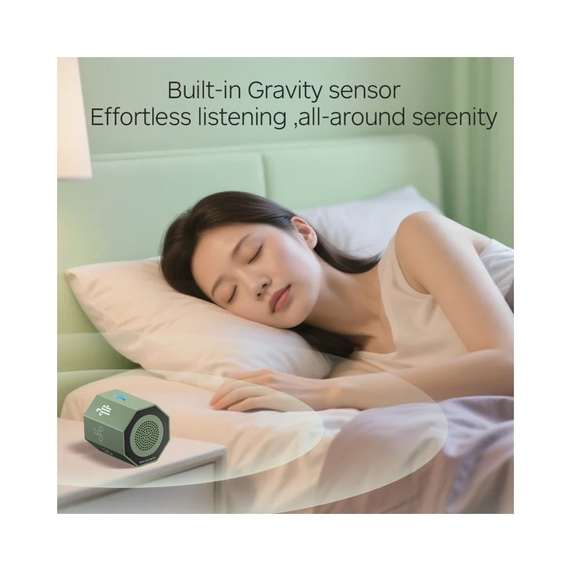 T11 White Noise Machine 8 Natural Sounds Gravity Sensor Sleep Aid Device with Timing Function
