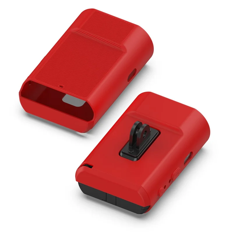 For Garmin Varia Vue Silicone Protective Case Cycling Camera Front Light Cover - Red
