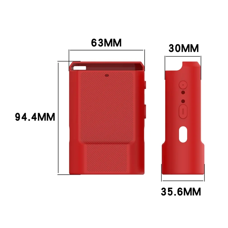 For Garmin Varia Vue Silicone Protective Case Cycling Camera Front Light Cover - Red