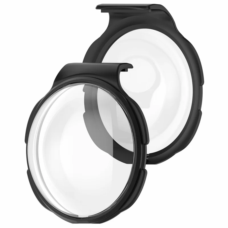 2PCS Lens Protector For DJI Osmo 360 Camera Optical Glass Scratch Resistant Clear Lens Guards - Black