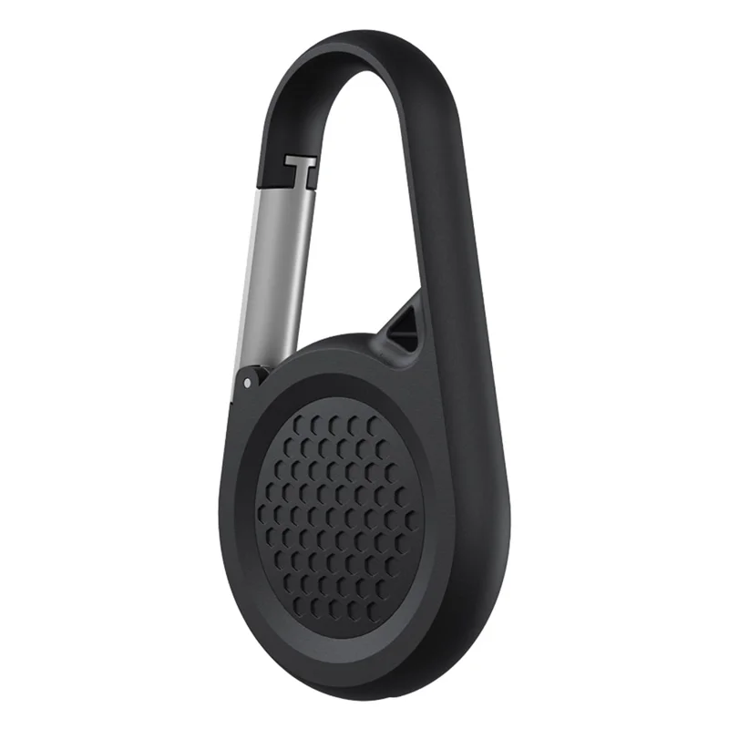 Custodia protettiva per Apple AirTag, dispositivo di tracciamento intelligente, clip di fissaggio, copertura in silicone impermeabile - Nero