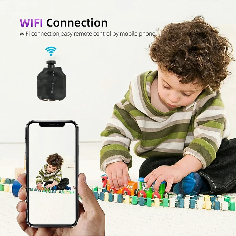 C1 WiFi Mini Camera Motion Detection Night Vision HD 1080P DIY Button Cam for Home Security Surveillance