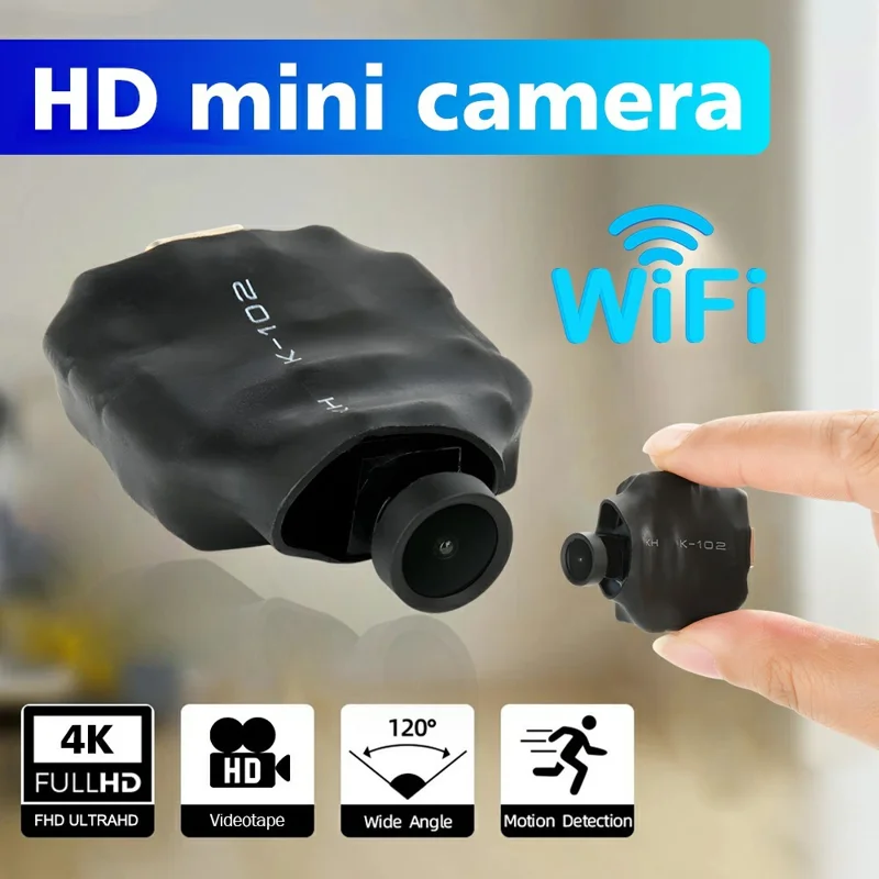 C1 WiFi Mini Camera Motion Detection Night Vision HD 1080P DIY Button Cam for Home Security Surveillance