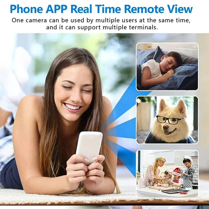 C1 WiFi Mini Camera Motion Detection Night Vision HD 1080P DIY Button Cam for Home Security Surveillance