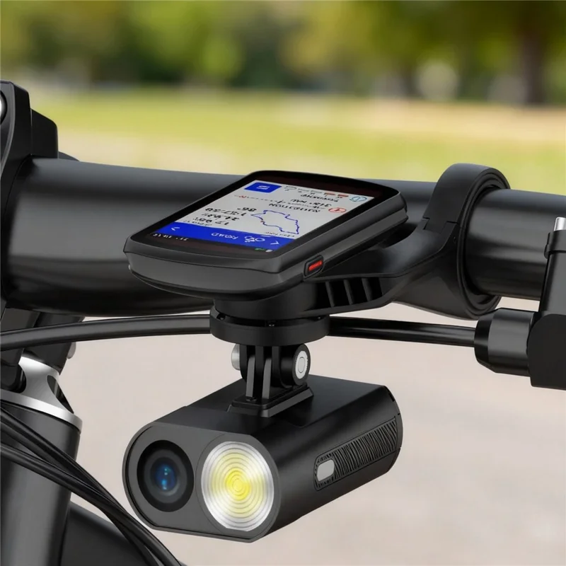 Support pour ordinateur de vélo compatible avec Garmin Combo, support rallonge, adaptateur, caméra et lumière
