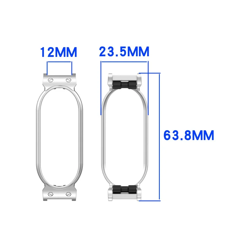 For PLAUD NotePin AI Note Taker Protective Frame Recorder Metal Shell - Silver