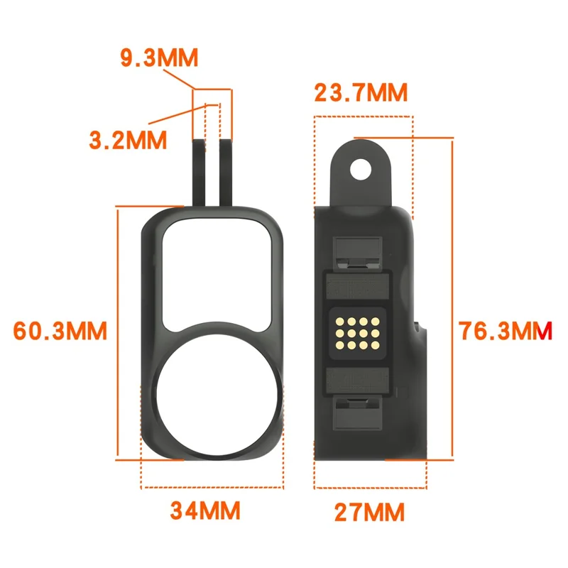 Skyddsfodral till DJI Osmo Nano, hård plastkamerafodral i PC - Svart