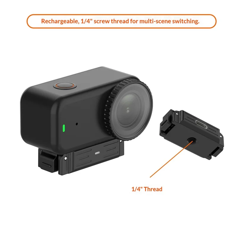 Voor DJI Osmo Nano / Action 6 Snelkoppelingsbeugel Magnetische Adapter Laadstation met 1/4" Schroefdraad