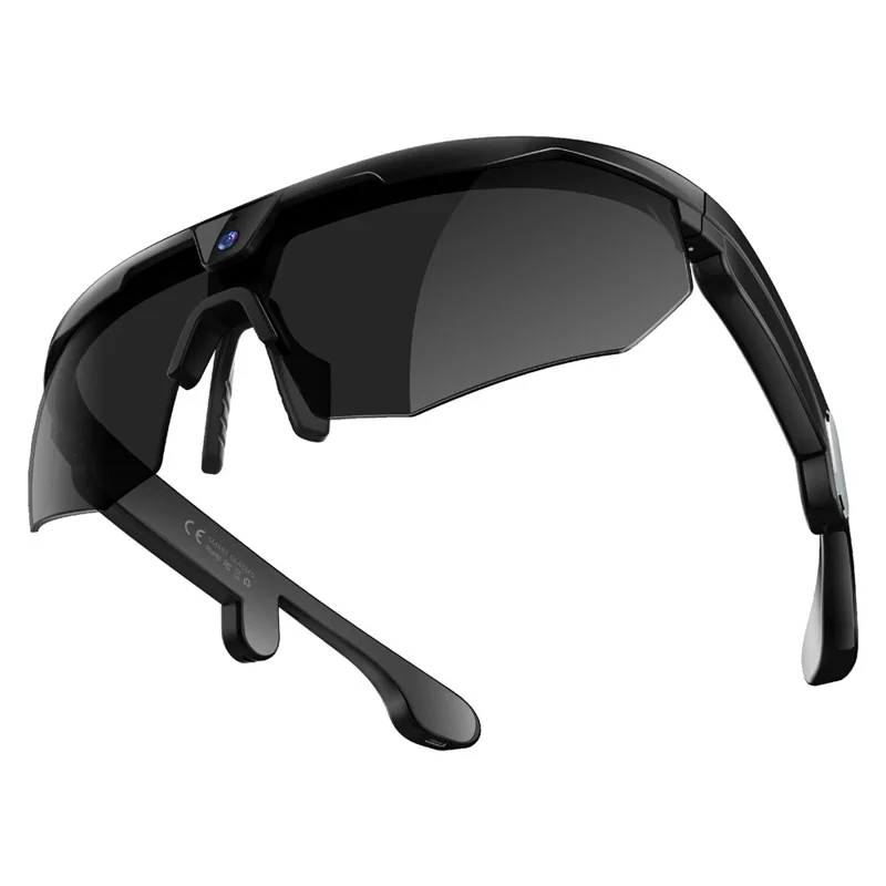 W640 8MP Camera Multi-function AI Real Time Translation Smart Glasses ENC Noise Reduction Hands-free Calling Eyeglasses - Black Frame+Black Lens