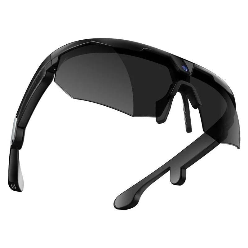 W640 8MP Camera Multi-function AI Real Time Translation Smart Glasses ENC Noise Reduction Hands-free Calling Eyeglasses - Black Frame+Black Lens