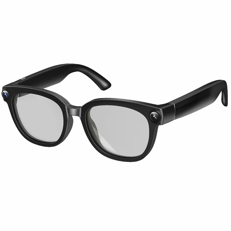 Occhiali Smart AI6 con Fotocamera 13MP 4K, Traduzione in Tempo Reale, Controllo Vocale con Lenti Auto-Cromatiche - Nero