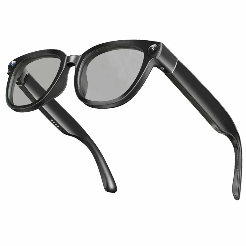 Occhiali Smart AI6 con Fotocamera 13MP 4K, Traduzione in Tempo Reale, Controllo Vocale con Lenti Auto-Cromatiche - Nero